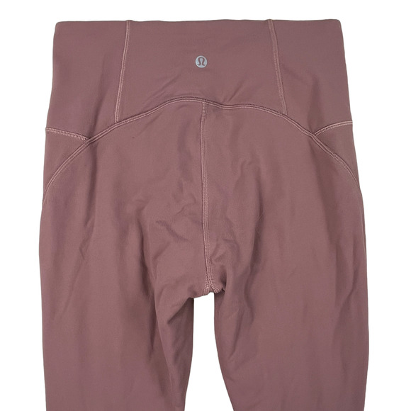 Lululemon Ready to Rulu Tight Leggings Dark Adobe Pink Ruch Women Size 6 W5BCNS - Picture 3 of 5